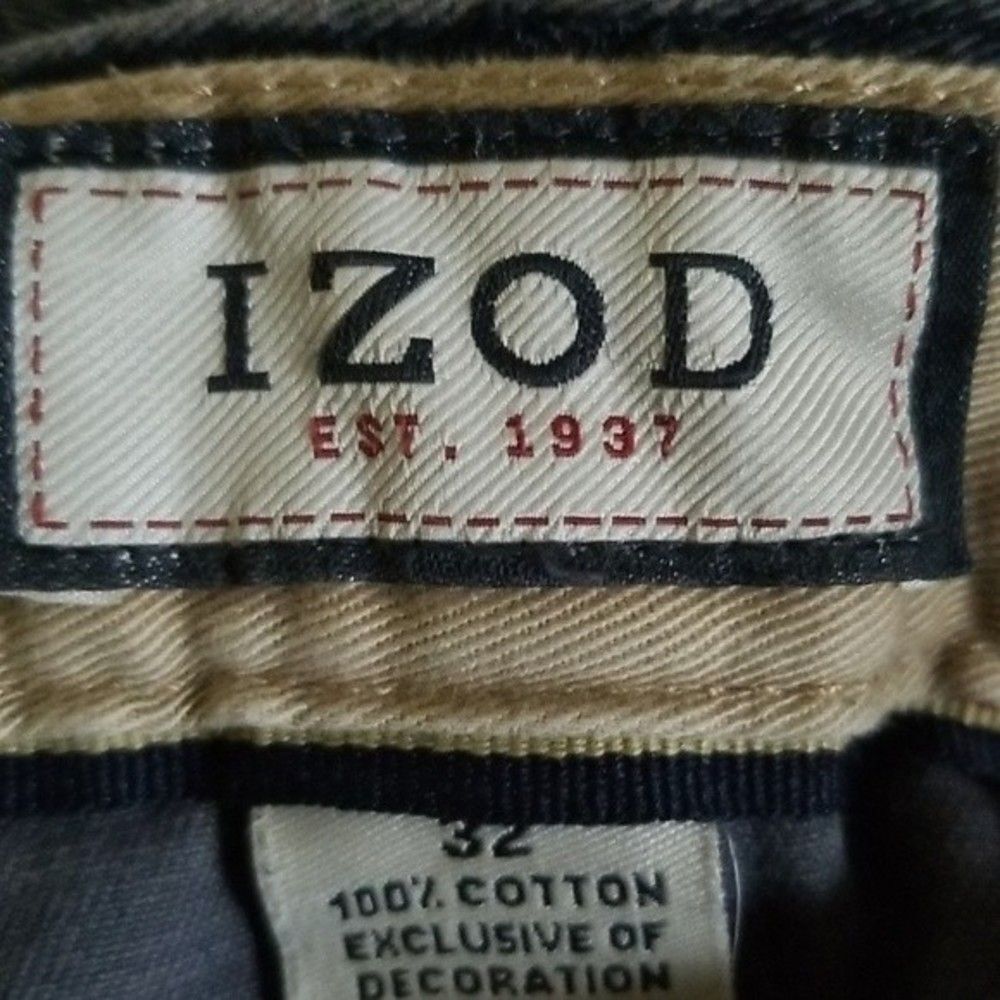 IZOD Mens size 32 blue cargo shorts - Picture 7 of 8